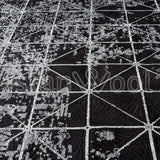 Alfombra Grande Moderna, Gruesa, Pelo con Relieve, Color Negro. Colección Bebek.